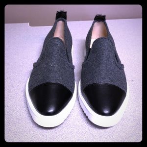 Slip on gray shoes